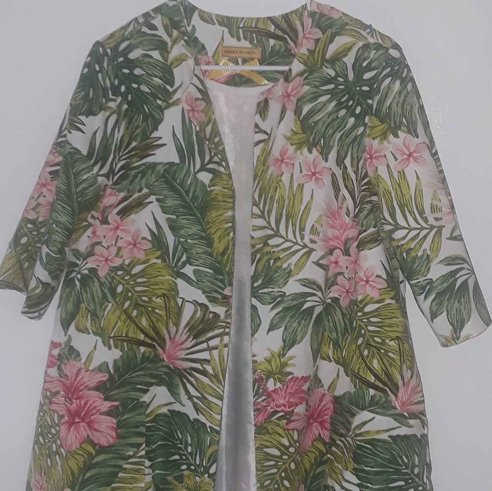 Tropical long blazer
